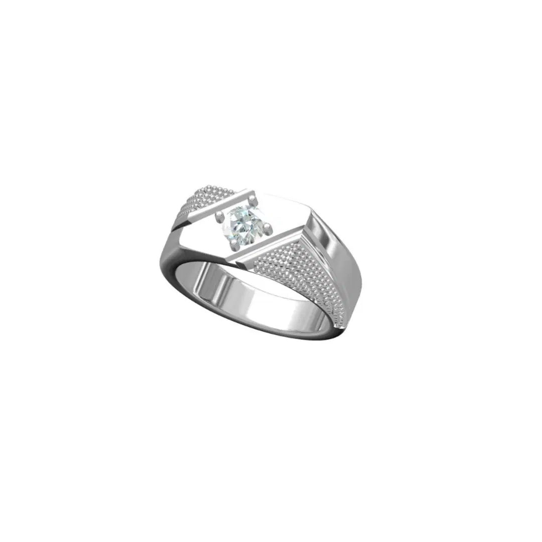 Drishti Jewels Solitaire Mens Ring image 2
